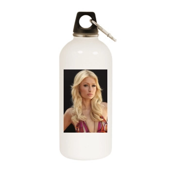 Paris Hilton White Water Bottle With Carabiner