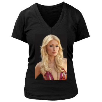 Paris Hilton Women's Deep V-Neck TShirt