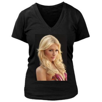 Paris Hilton Women's Deep V-Neck TShirt