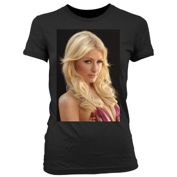 Paris Hilton Women's Junior Cut Crewneck T-Shirt