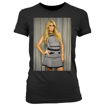 Paris Hilton Women's Junior Cut Crewneck T-Shirt