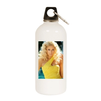 Paris Hilton White Water Bottle With Carabiner