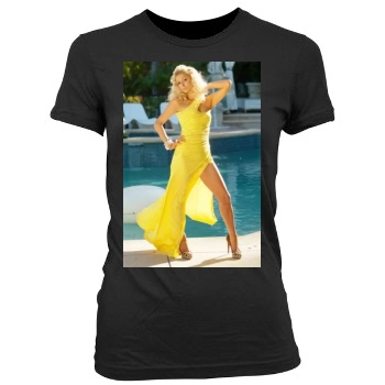 Paris Hilton Women's Junior Cut Crewneck T-Shirt