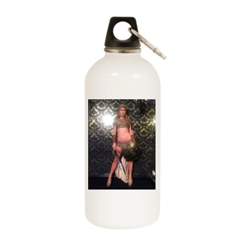 Paris Hilton White Water Bottle With Carabiner