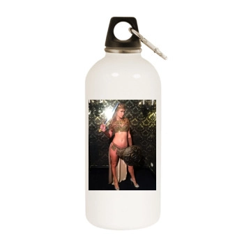 Paris Hilton White Water Bottle With Carabiner