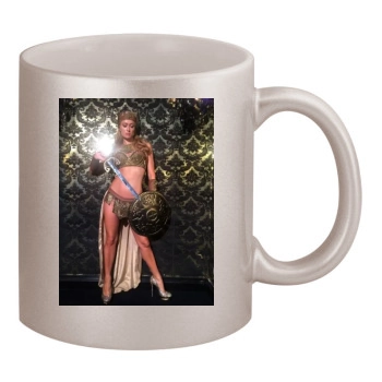 Paris Hilton 11oz Metallic Silver Mug