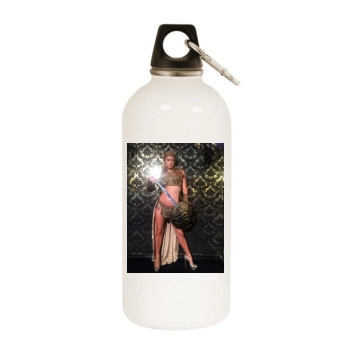 Paris Hilton White Water Bottle With Carabiner