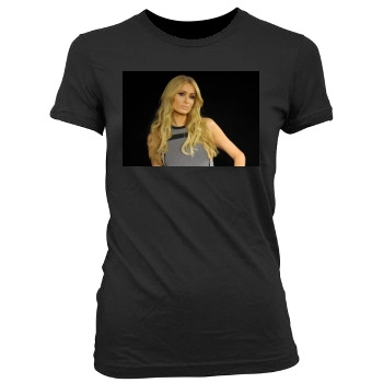 Paris Hilton Women's Junior Cut Crewneck T-Shirt