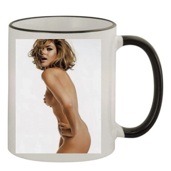 Eva Mendes 11oz Colored Rim & Handle Mug