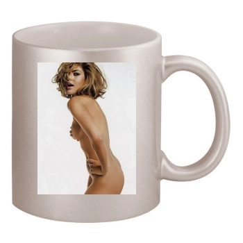 Eva Mendes 11oz Metallic Silver Mug