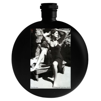 Eva Mendes Round Flask