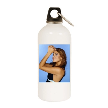 Eva Mendes White Water Bottle With Carabiner