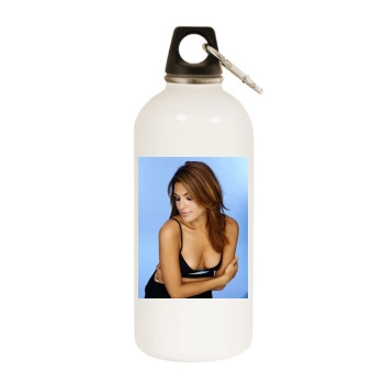 Eva Mendes White Water Bottle With Carabiner