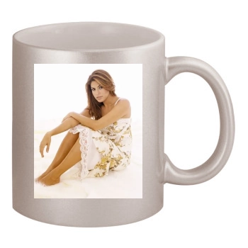 Eva Mendes 11oz Metallic Silver Mug