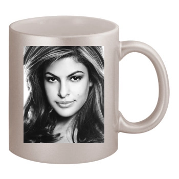 Eva Mendes 11oz Metallic Silver Mug