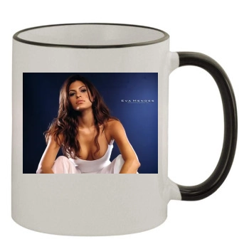 Eva Mendes 11oz Colored Rim & Handle Mug