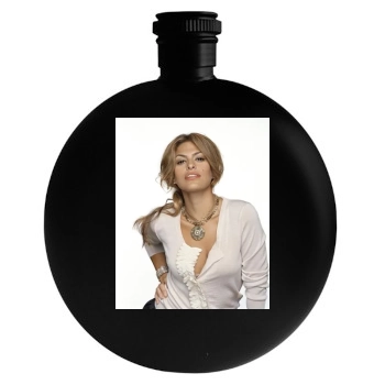 Eva Mendes Round Flask