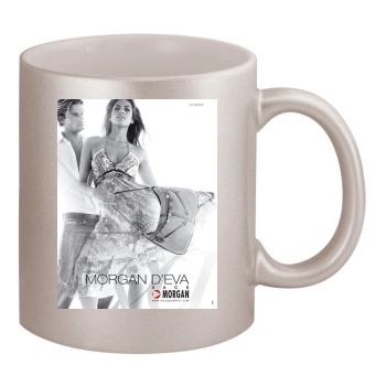 Eva Mendes 11oz Metallic Silver Mug