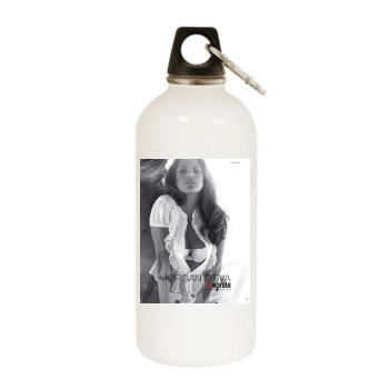 Eva Mendes White Water Bottle With Carabiner