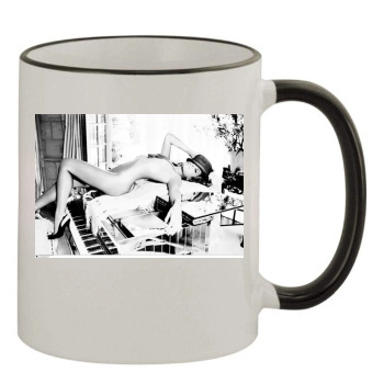 Eva Mendes 11oz Colored Rim & Handle Mug