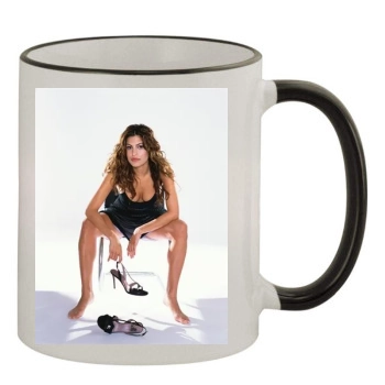 Eva Mendes 11oz Colored Rim & Handle Mug