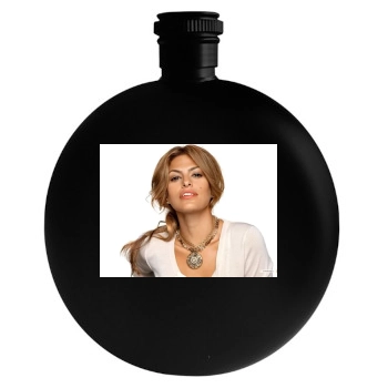 Eva Mendes Round Flask