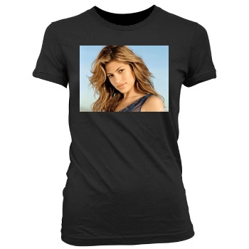 Eva Mendes Women's Junior Cut Crewneck T-Shirt