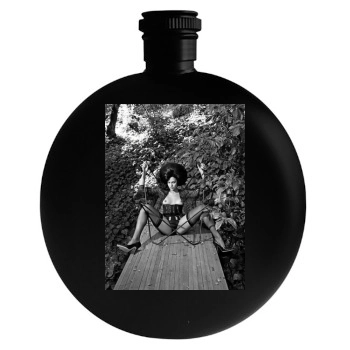 Eva Mendes Round Flask