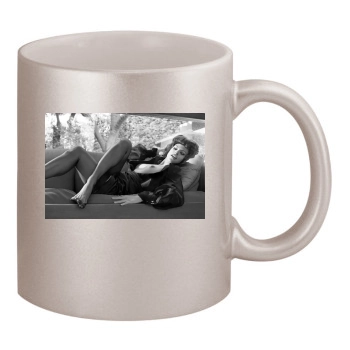 Eva Mendes 11oz Metallic Silver Mug