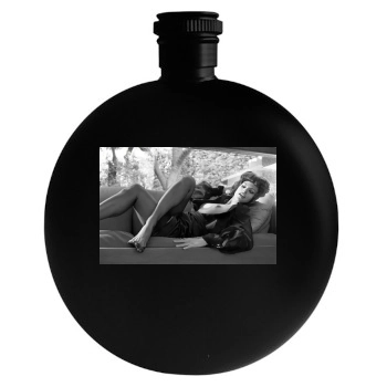 Eva Mendes Round Flask