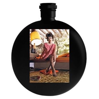 Eva Mendes Round Flask