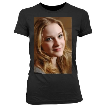 Evan Rachel Wood Women's Junior Cut Crewneck T-Shirt