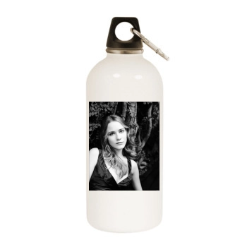 Evan Rachel Wood White Water Bottle With Carabiner