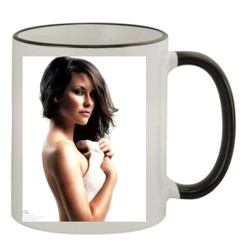 Evangeline Lilly 11oz Colored Rim & Handle Mug