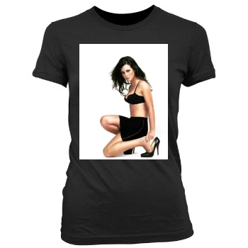 Evangeline Lilly Women's Junior Cut Crewneck T-Shirt