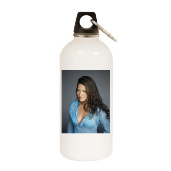 Evangeline Lilly White Water Bottle With Carabiner