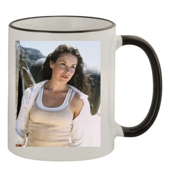 Evangeline Lilly 11oz Colored Rim & Handle Mug