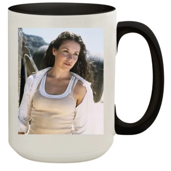 Evangeline Lilly 15oz Colored Inner & Handle Mug