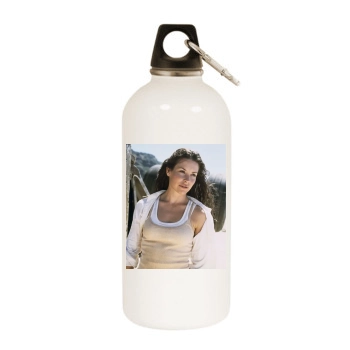 Evangeline Lilly White Water Bottle With Carabiner