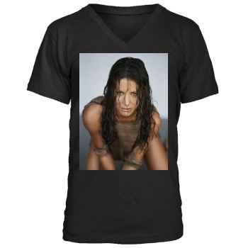 Evangeline Lilly Men's V-Neck T-Shirt