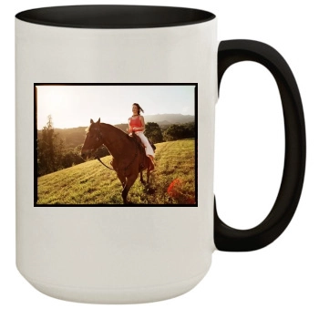 Evangeline Lilly 15oz Colored Inner & Handle Mug