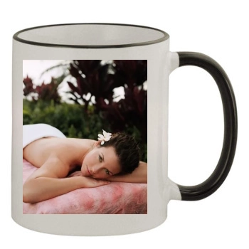 Evangeline Lilly 11oz Colored Rim & Handle Mug