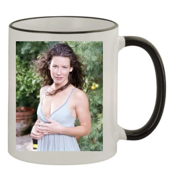 Evangeline Lilly 11oz Colored Rim & Handle Mug