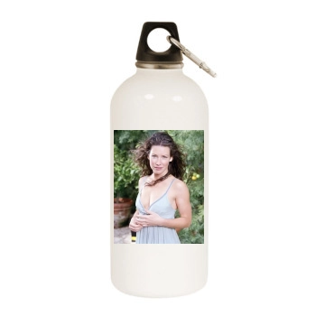 Evangeline Lilly White Water Bottle With Carabiner