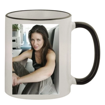 Evangeline Lilly 11oz Colored Rim & Handle Mug