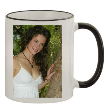 Evangeline Lilly 11oz Colored Rim & Handle Mug