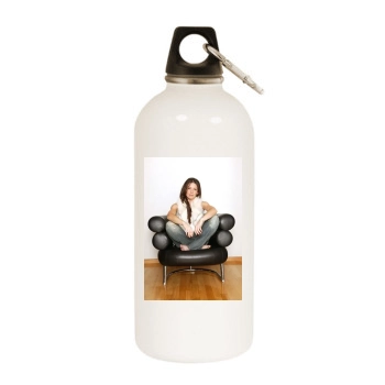 Evangeline Lilly White Water Bottle With Carabiner