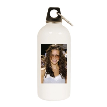 Evangeline Lilly White Water Bottle With Carabiner