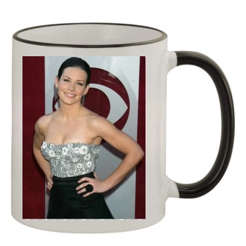 Evangeline Lilly 11oz Colored Rim & Handle Mug