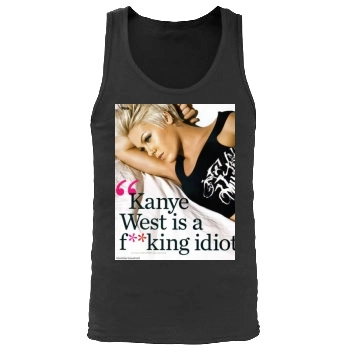 Pink Men's Tank Top